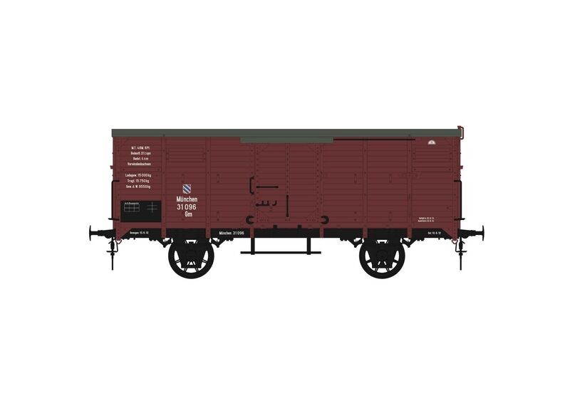 G 10 ungebremst braun Speichenräder Maßstab 1:11 Epoche I K.b.St.b