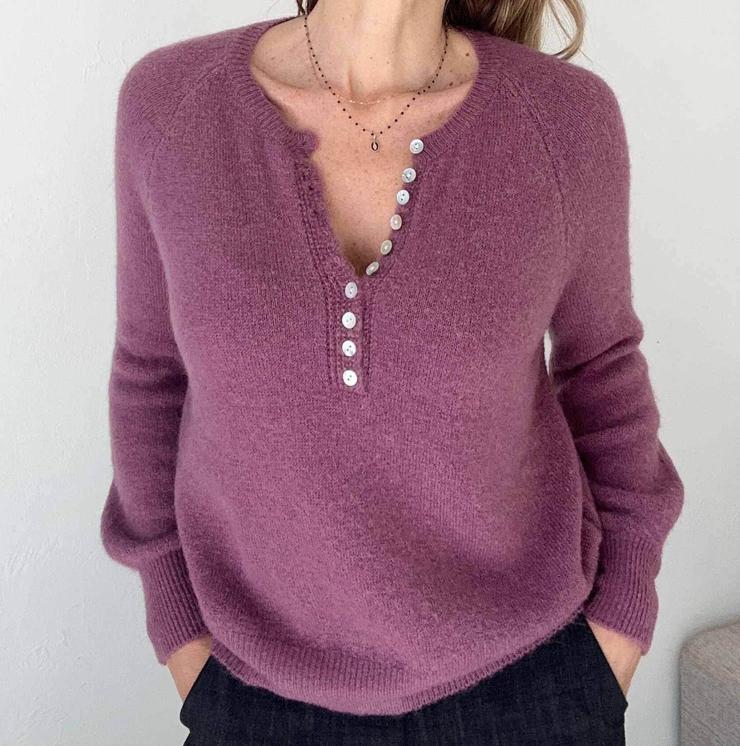 Pull Magic vieux rose foncé