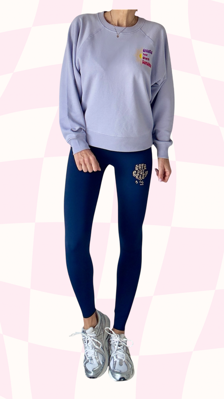 Leggings Cute But Crazy Bleu marine