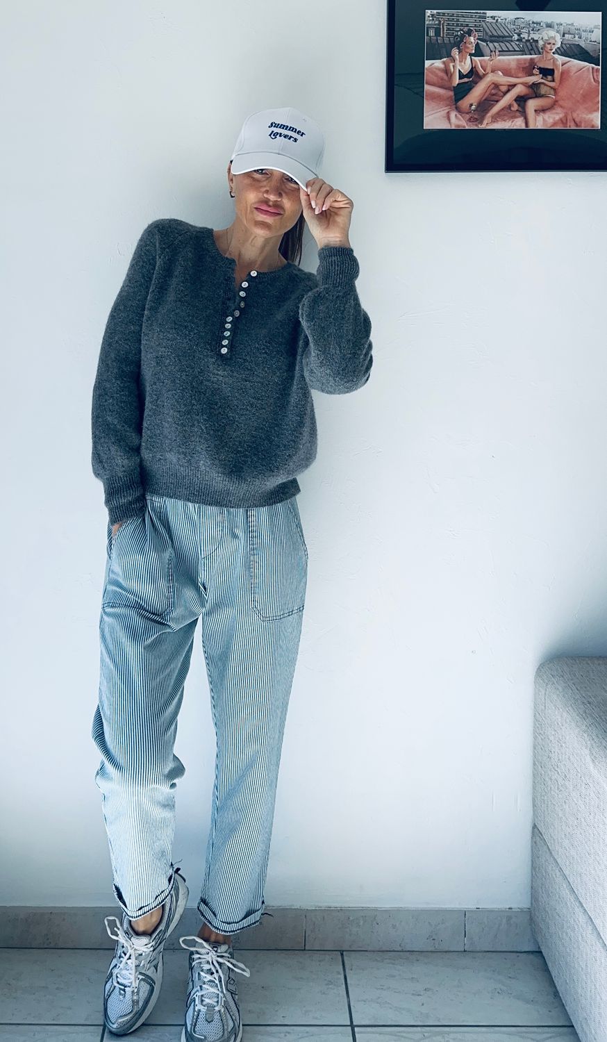 Pantalon Celou rayé