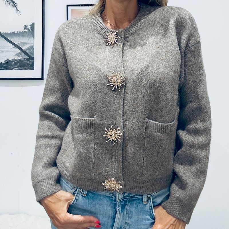 Gilet Nanou Taupe