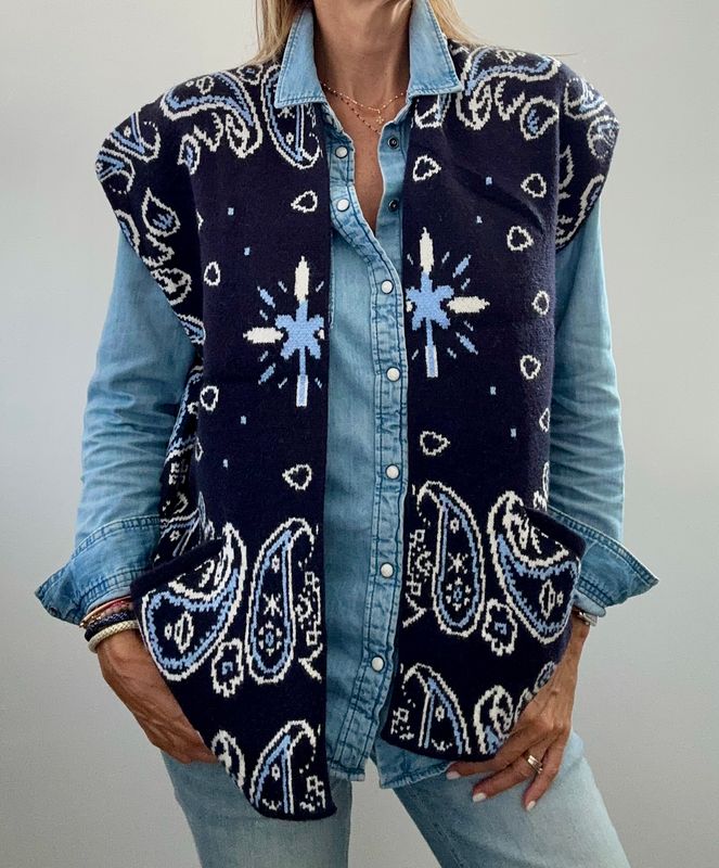 Gilet Ornella marine