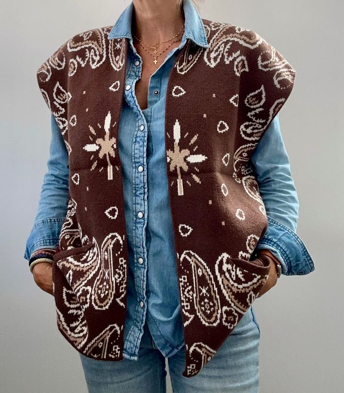 Gilet Ornella chocolat