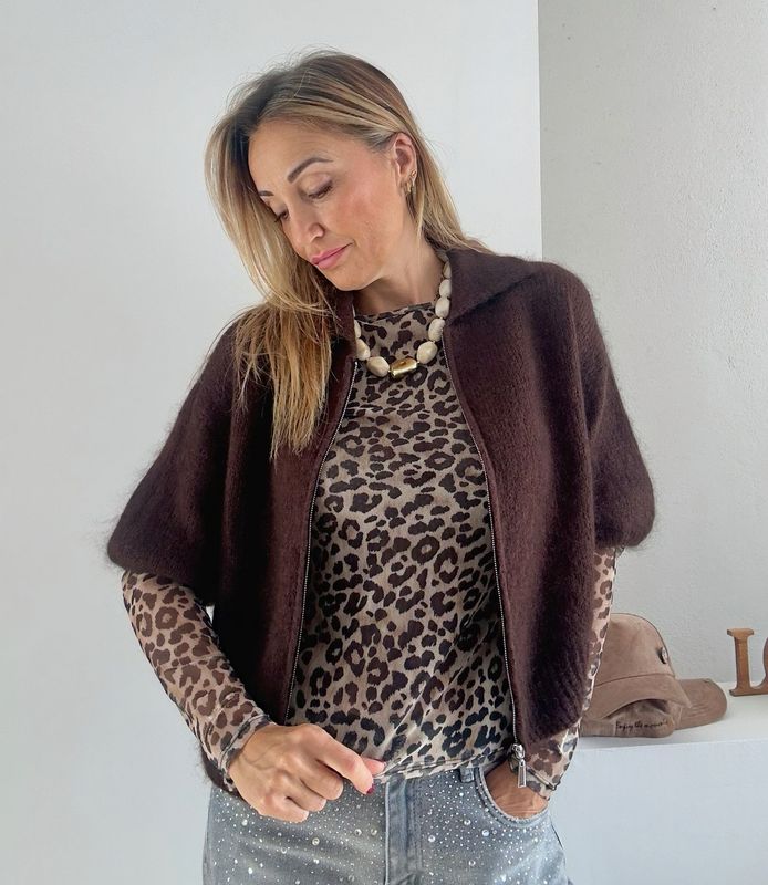 Gilet Léane Chocolat