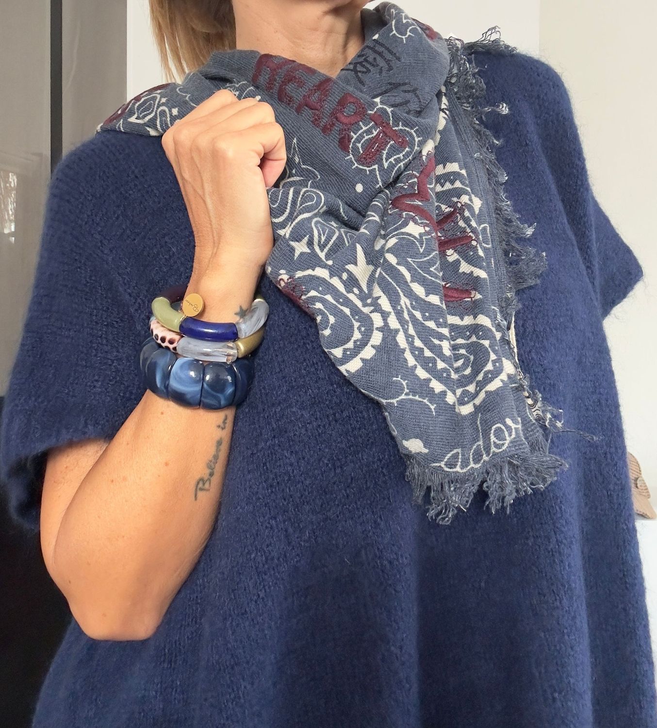 Echarpe Lana brodée