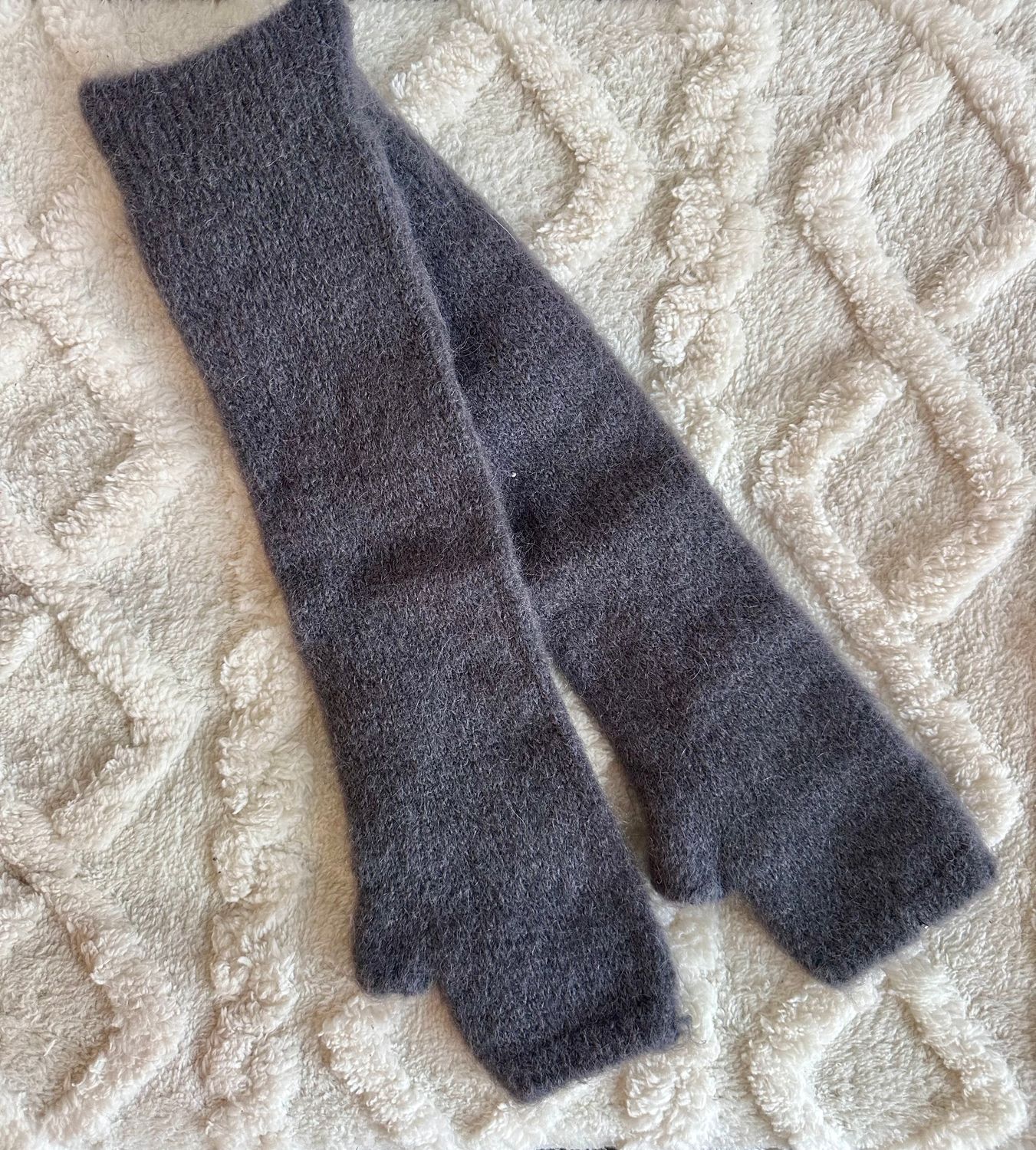 Mitaines longues Grises