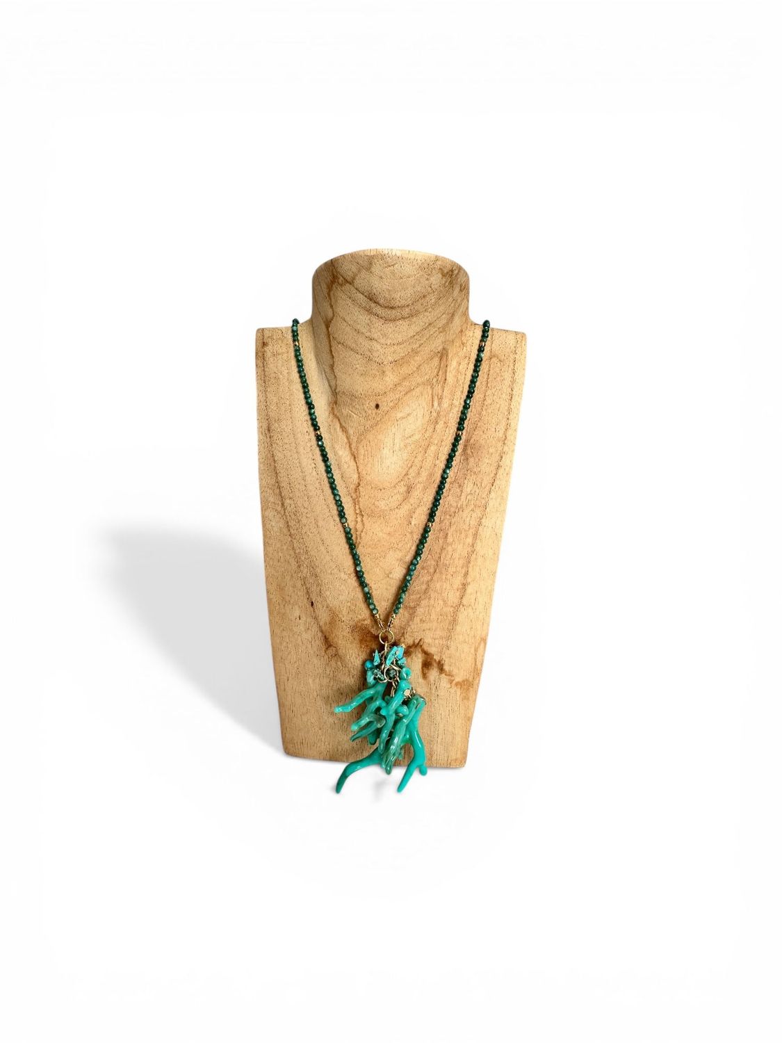 Collier coquillage turquoise