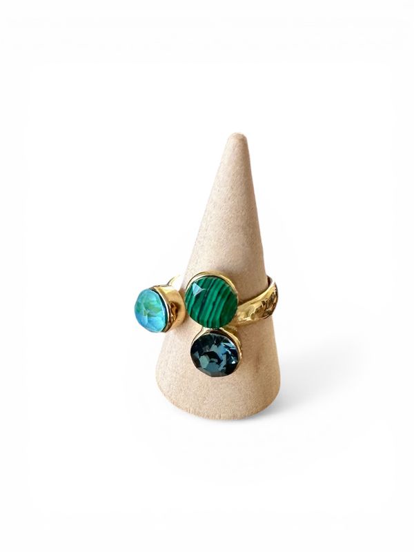 Bague Trio Verte