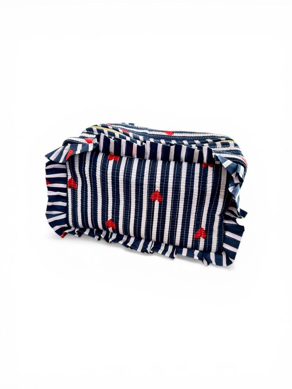 Pochette trousse Heidi bleue