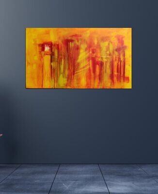 Tag der Flammen, 140 cm x 70 cm Tag der Flammen, 140 cm x 70 cm