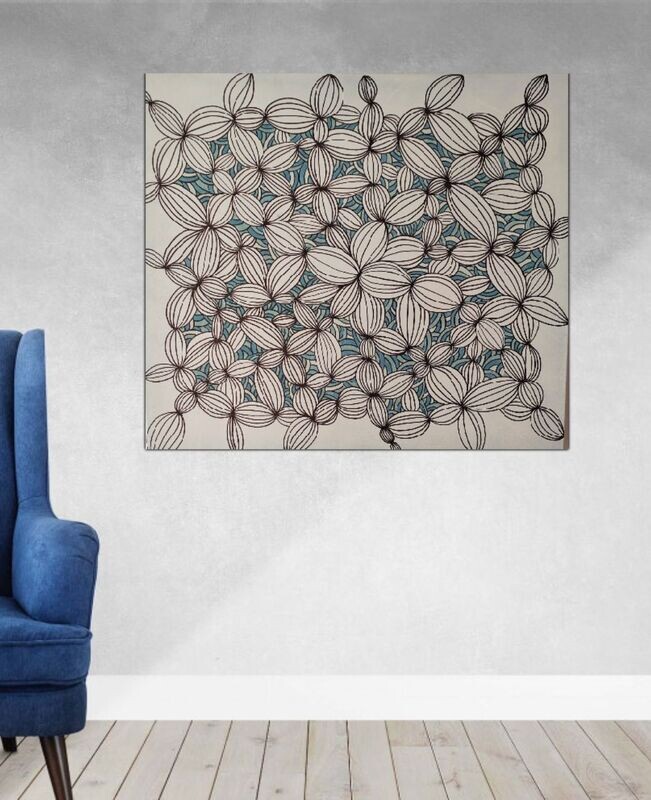 Knospengetummel 80cm x 90 cm
