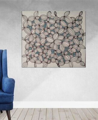 Knospengetummel 80cm x 90 cm
