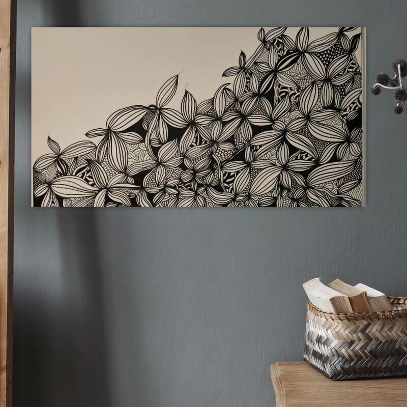 "Zen-Flower", 140cm x 70cm