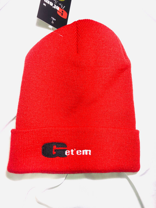 Red Get’em Embroidered Beanie