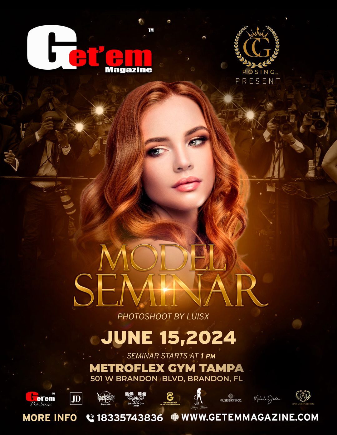 Model Seminar Tampa Florida At Metro Flex Gym June 15, 2024 Early Bird Special Ends 6/1 (Required to be in Fashion Show)