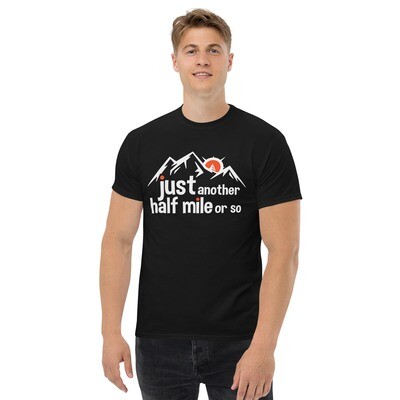 Men's Half Mile Tee - White Lettering