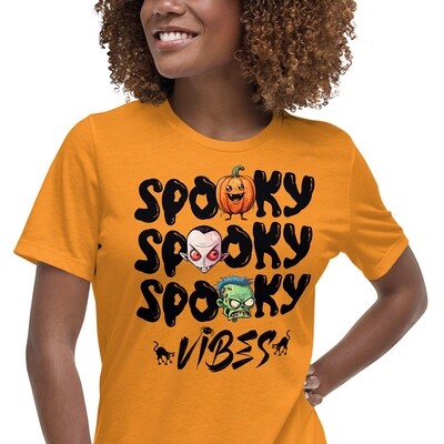 Women's Spooky Vibes Relaxed T-Shirt