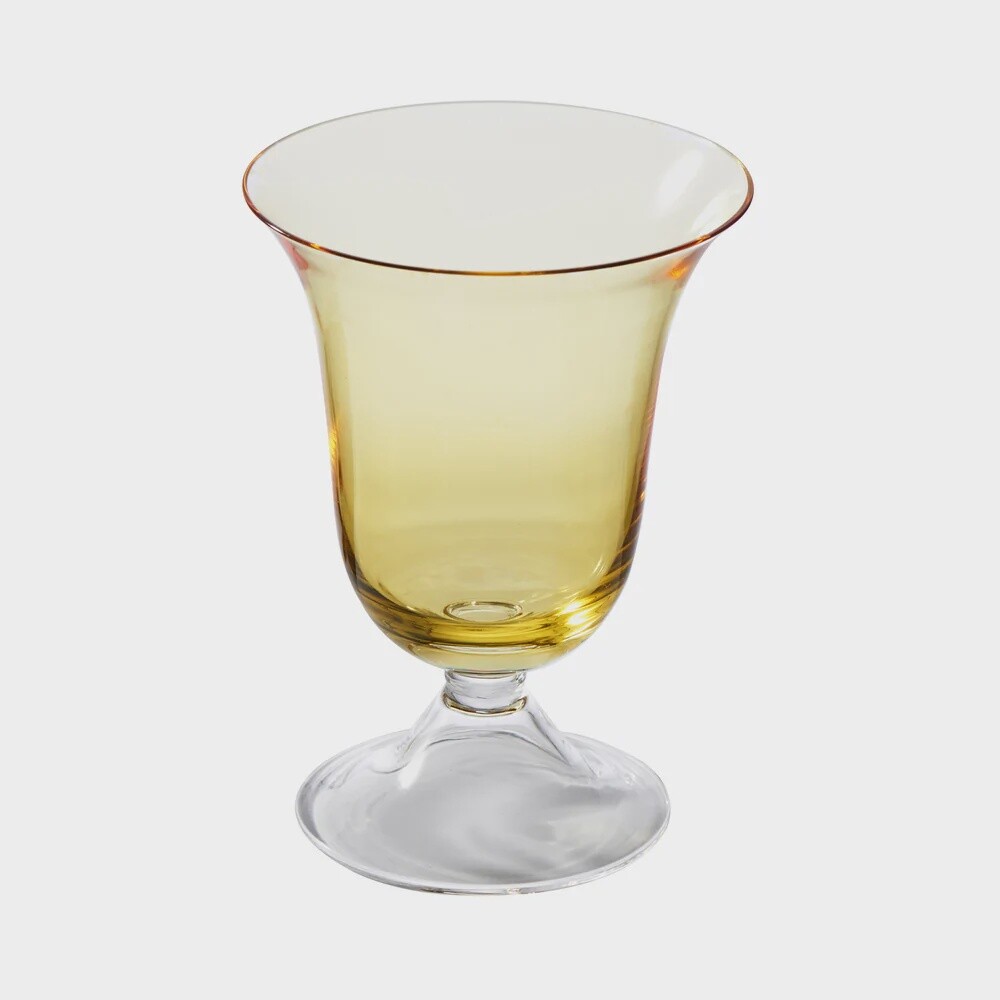 Yellow Adriana Water Glass
