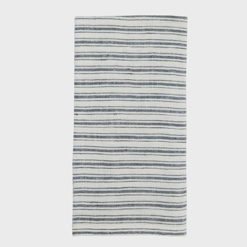 Boat Stripe Blue/White Towels S/2
