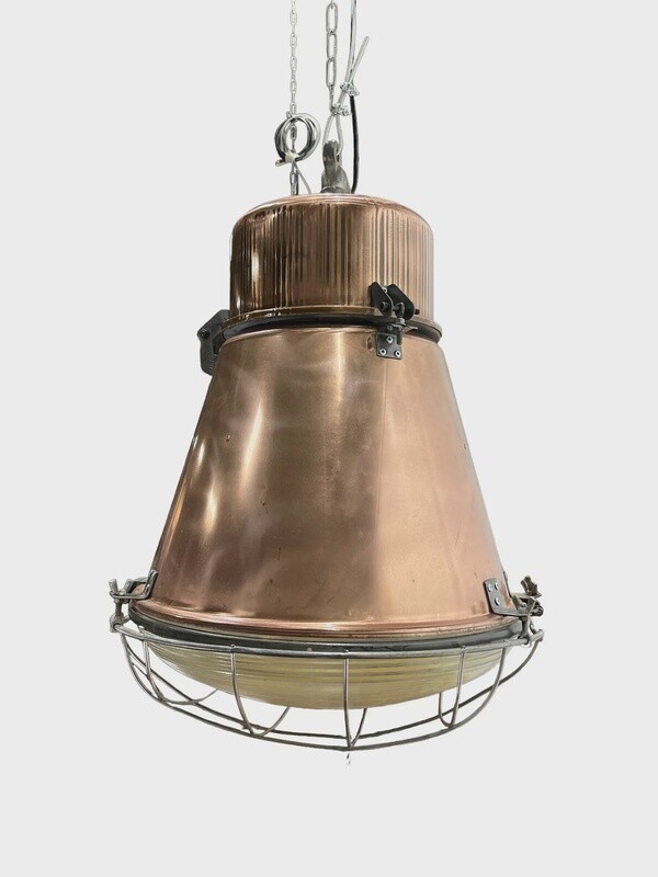 French Copper Train Station Light