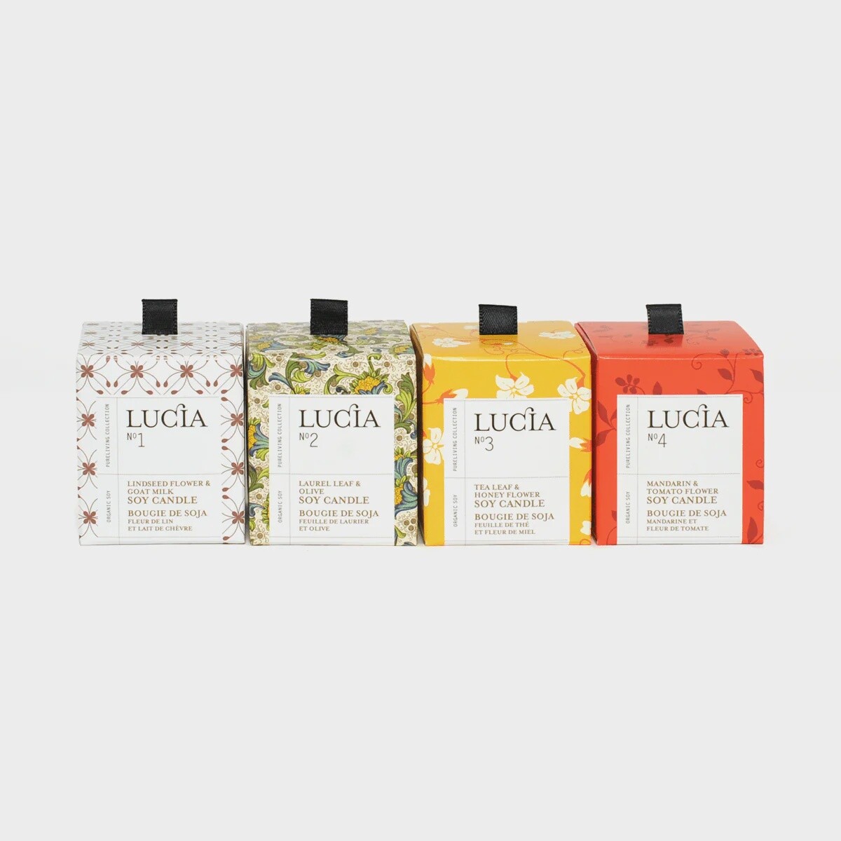 Lucia assorted 4 votive scented candles