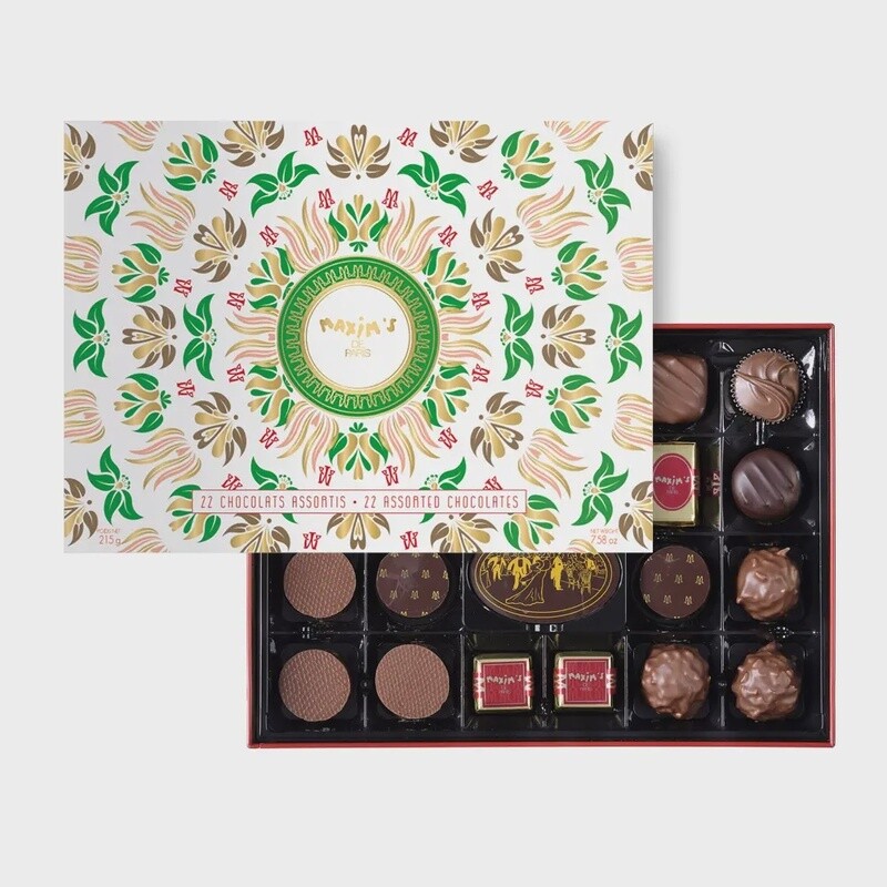 Box of 22 assorted chocolates 215g