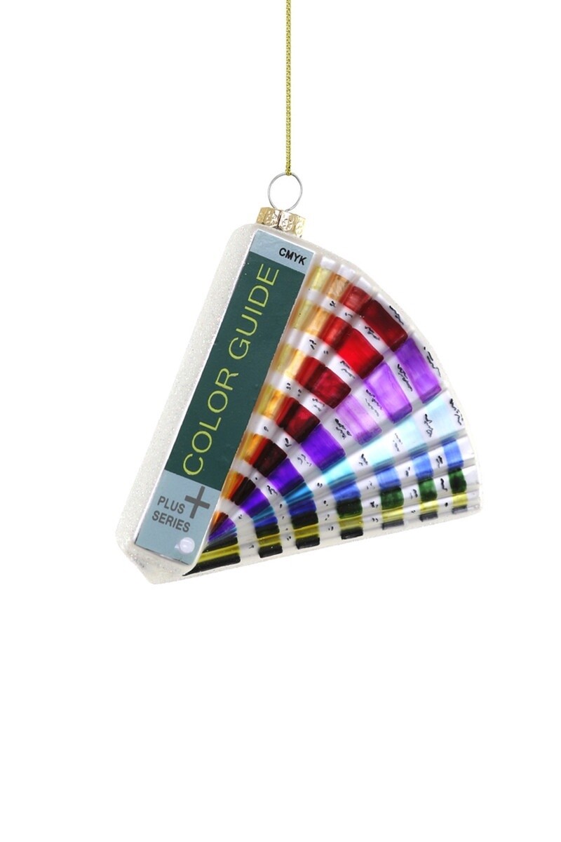 Designer's Color Guide Glass Ornament
