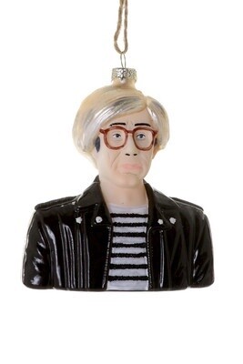 Andy Warhol Glass Ornament