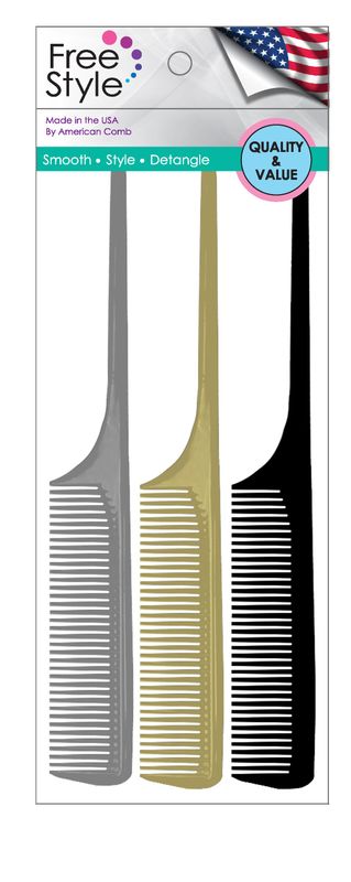 Pro Tail Comb Set of 3- Item # 3905-P-3