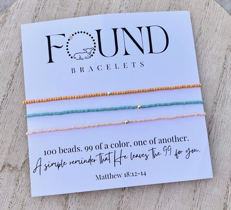 Found Bracelet, 3 Pack