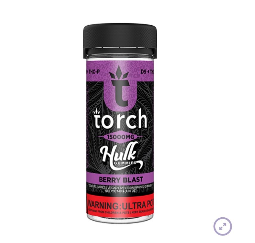 Torch Hulk Gummies | (20ct) 15000mg, Flavor: Berry Blast