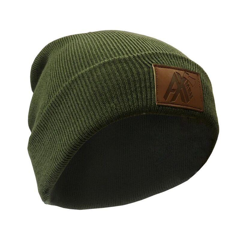 AX-Men Strickmütze mit Lederpatch