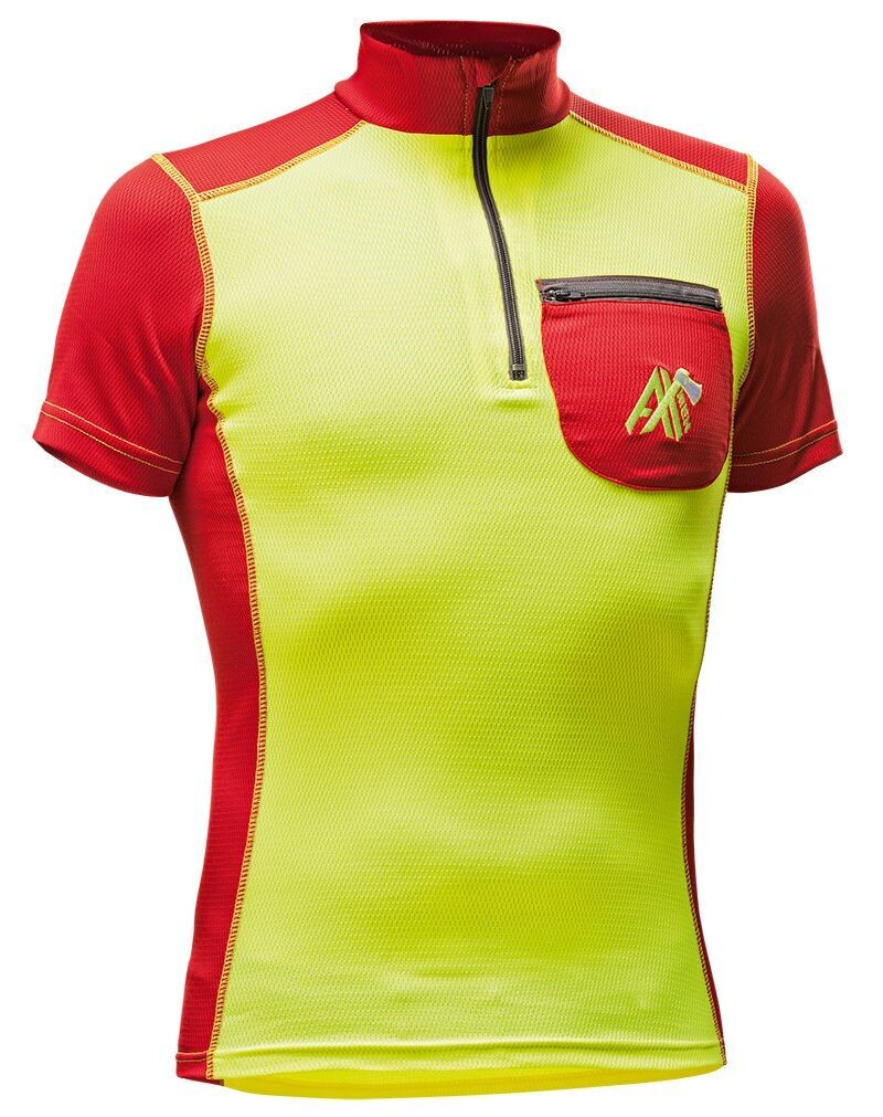 AX-MEN Funktionsshirt Kurzarm gelb/rot