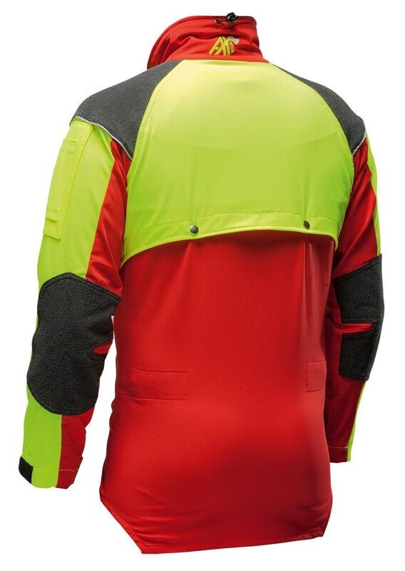 AX-MEN Forstjacke rot/gelb
