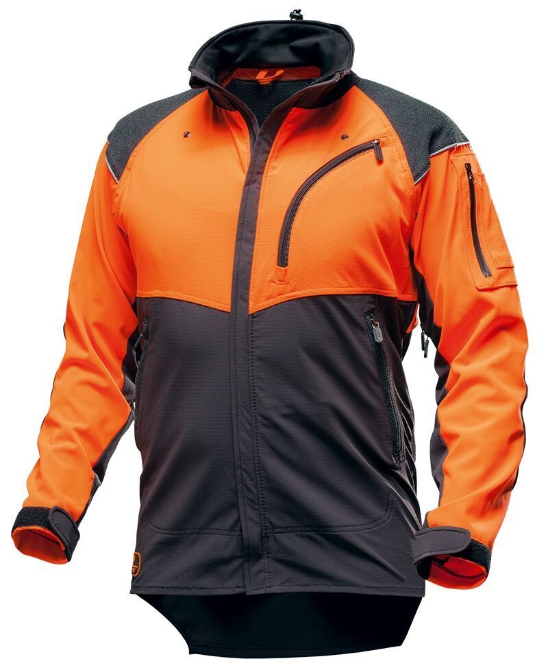 AX-MEN Forstjacke Grau/Orange