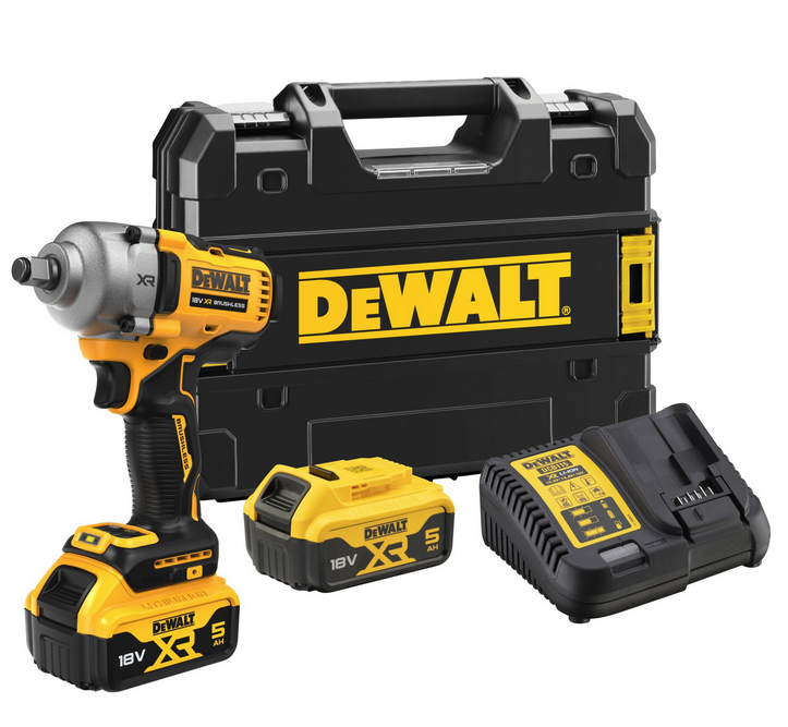 DeWALT Akku-Schlagschrauber DCF891P2T, 2x 5,0 Ah und Ladegerät in TSTAK-Box