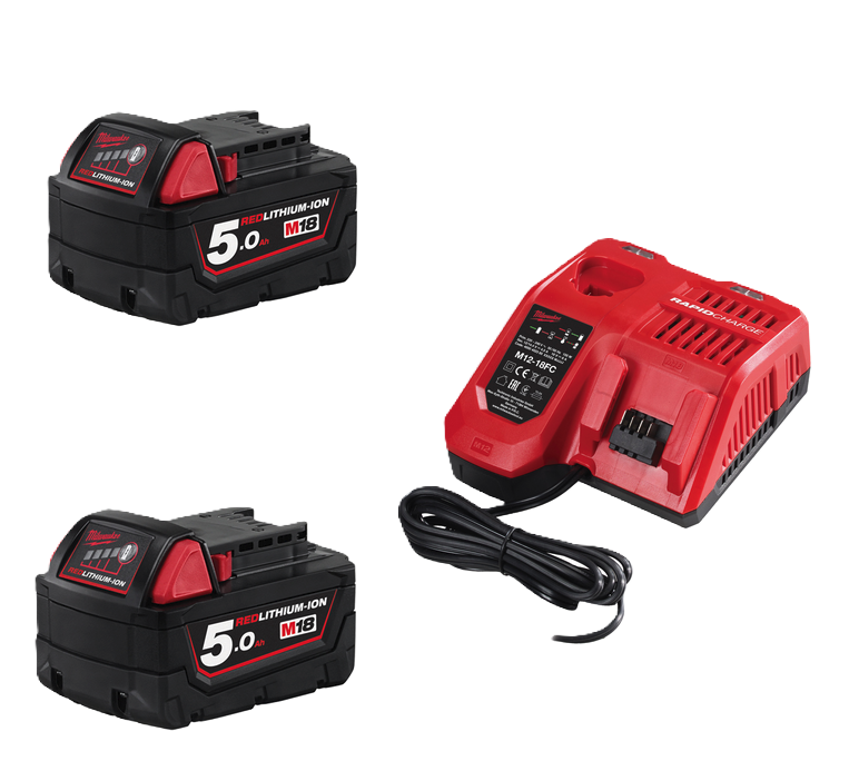 Milwaukee M18 ONEFHIWF12-502X ½" Akku-Schlagschrauber 2x 5,0Ah + Lader + HD-Box