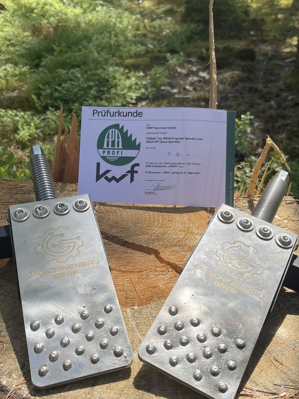 Mechanischer Spindelkeil Typ SK2416P mit seitlichem Haltegriff - Kwf geprüft