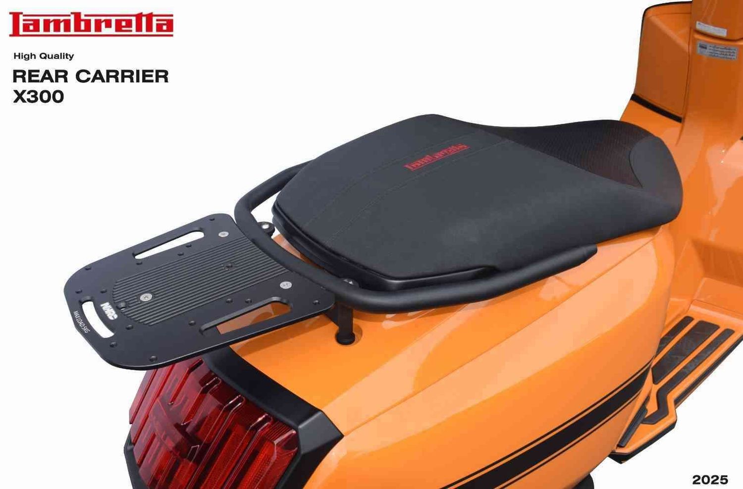 LAMBRETTA X300 HEAVY DUTY REAR RACK