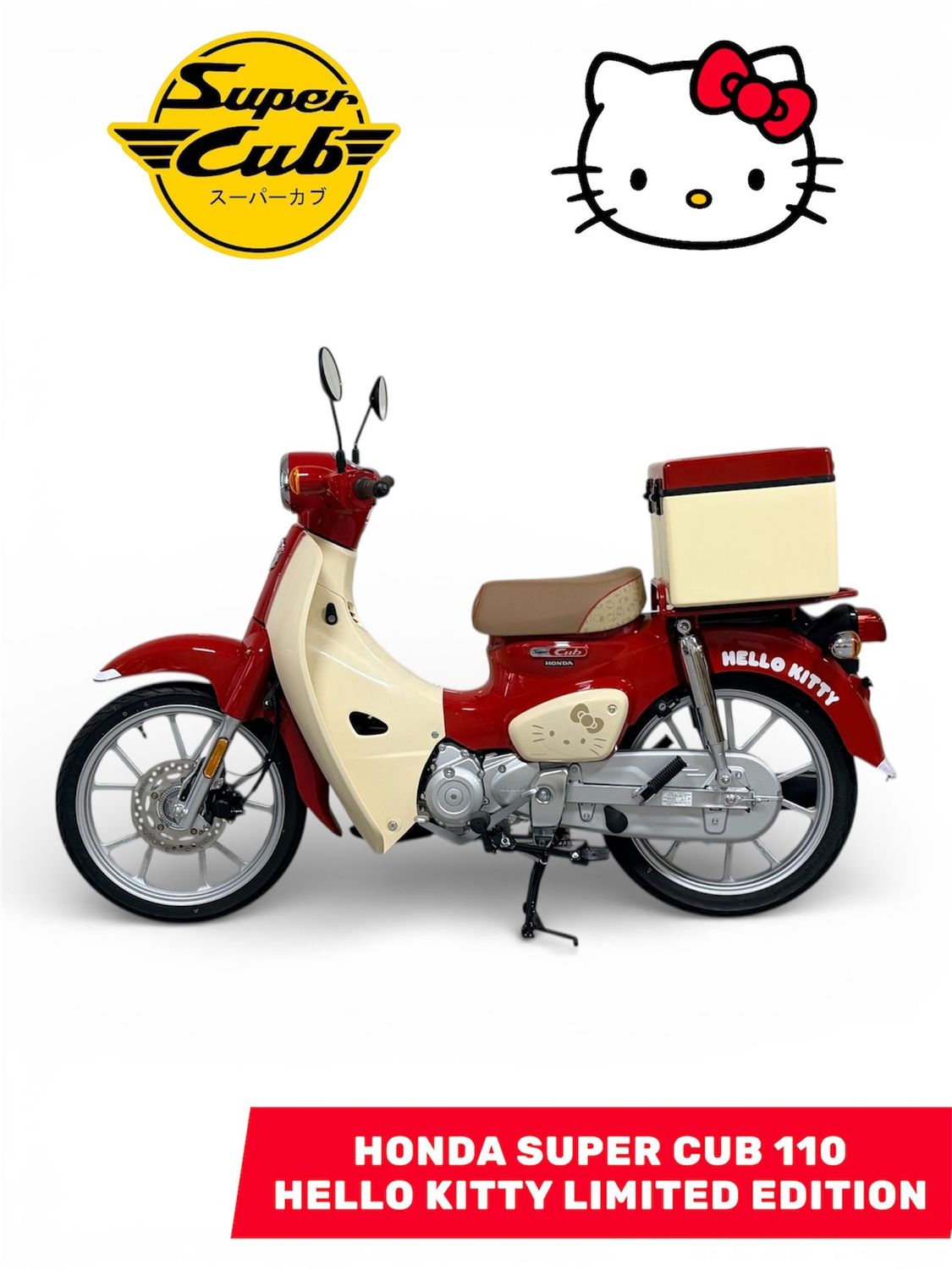CODEM TOP BOX SUPER CUB KITTY CAT COLOR SCHEME LIMIED EDITION
