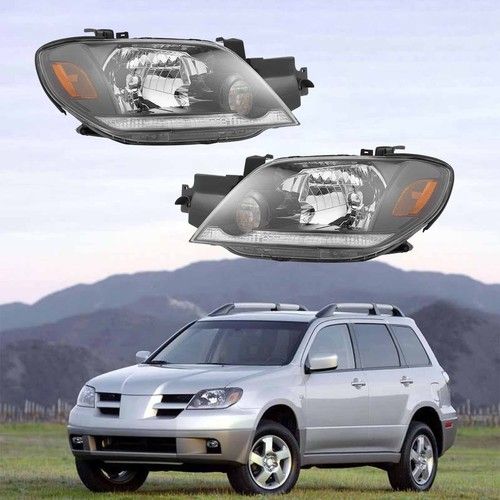 For 2003-2006 Mitsubishi Outlander LS/XLS Halogen Right and Left Headlight
