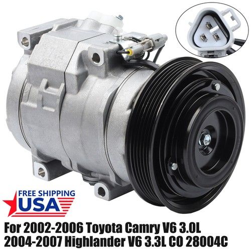 A/C AC Compressor w/Clutch For Toyota Camry Highlander Lexus ES300 RX330 V6 3.0L