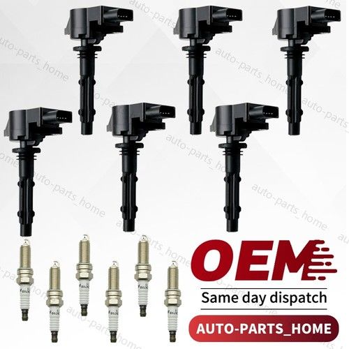 6X OEM Ignition Coil+Iridium Spark plugs Pack For Mercedes-Benz C300 E350 UF535