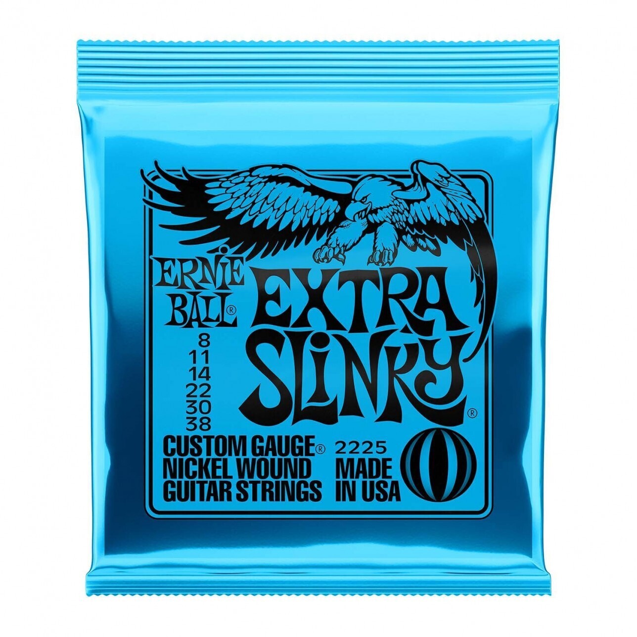 Electric Guitar Strings 
Ernie Ball Extra Slinky Nickel Wound 8-38