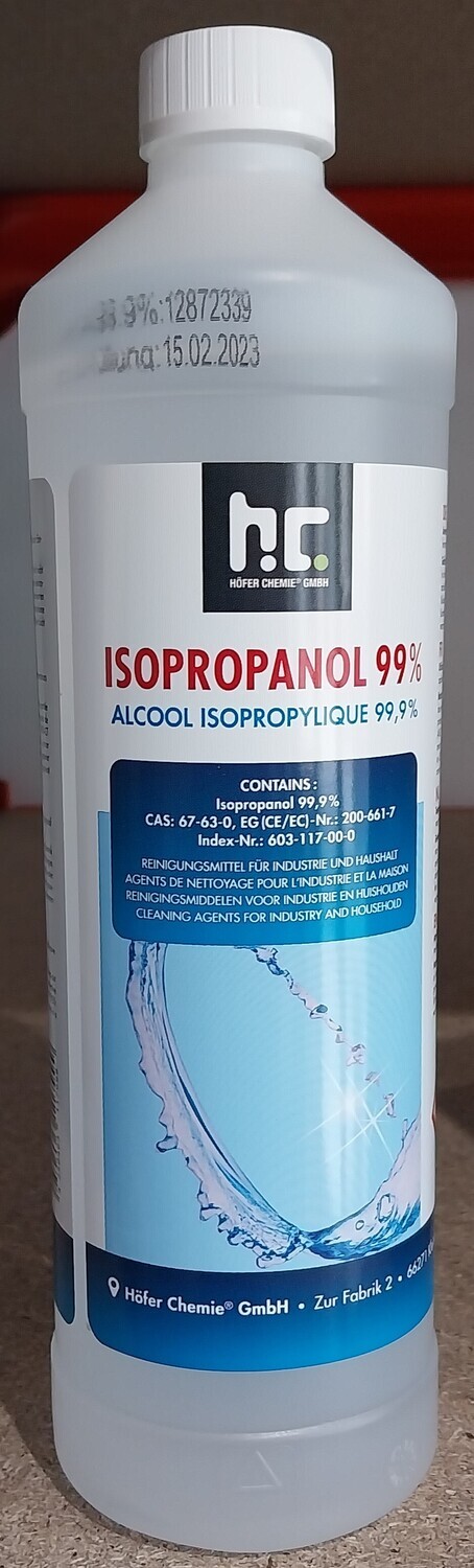 ALCOOL ISOPROPYLLIQUE 99,9% HOFER