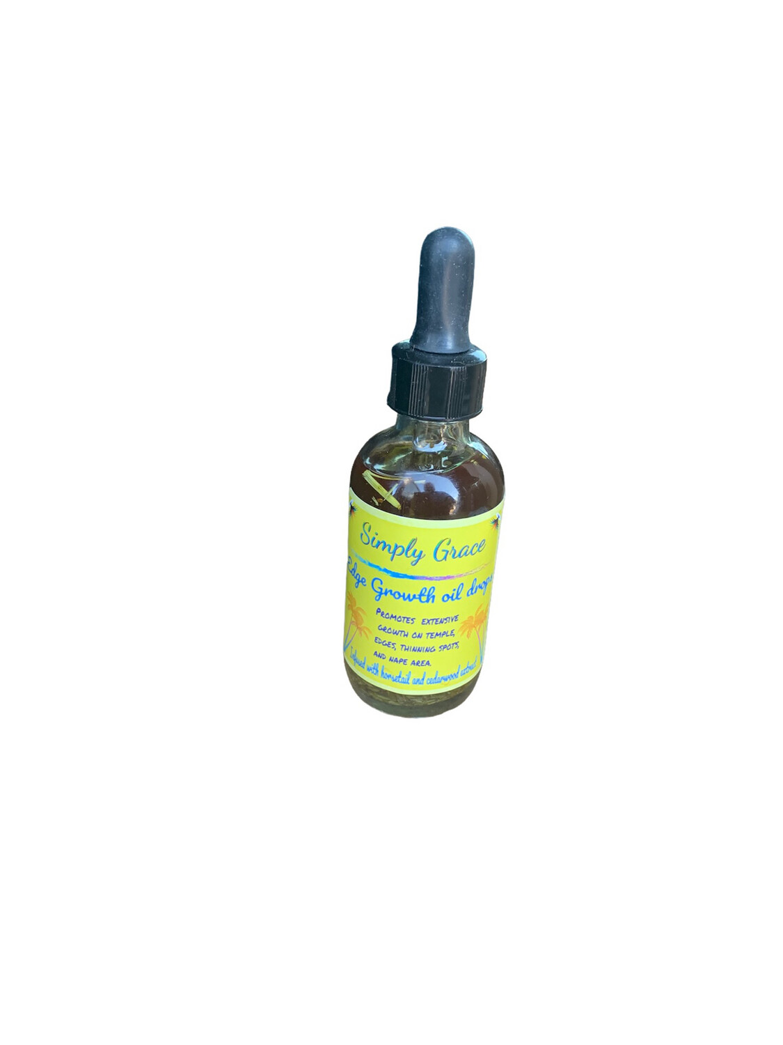 Simply Grace Edge And Thinning Spots Hair Growth Drops Infused With Horsetail And Cedar Wood Extract 2oz