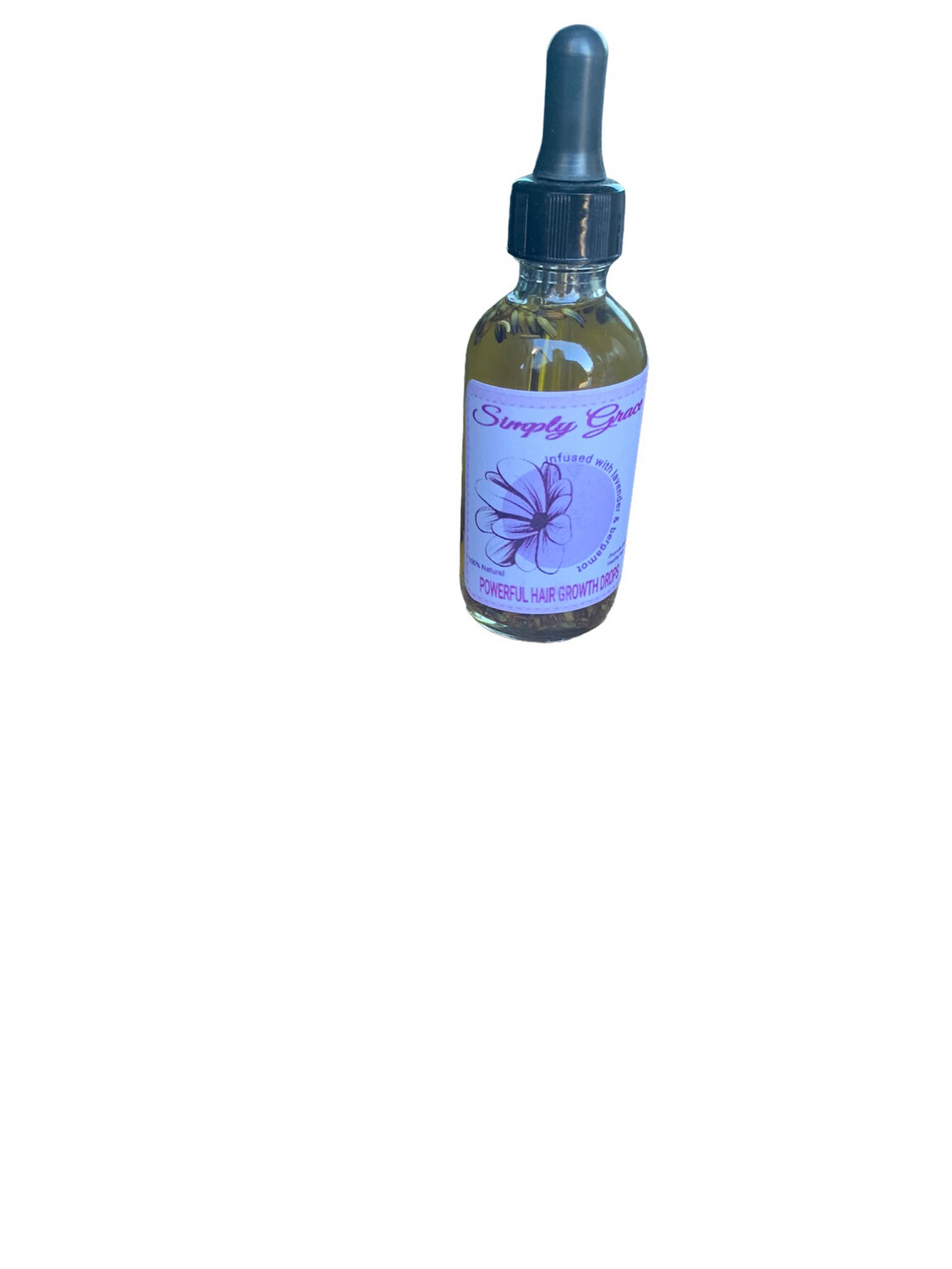 Simply Grace Hair Growth Oil Drops Infused With Lavender And Bergamot 2oz