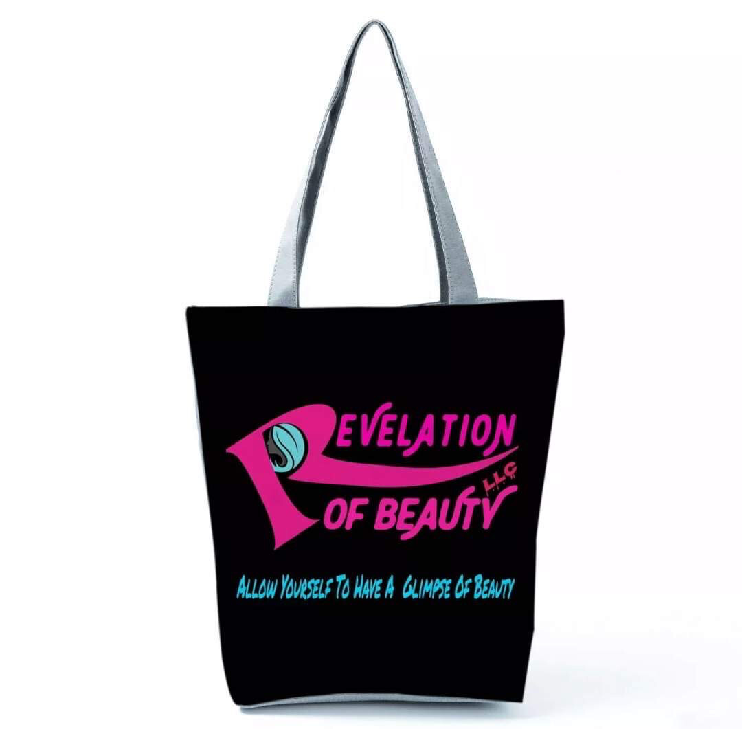 Revelation Of Beauty Hand Bag Color- Black With 1 Large Logo