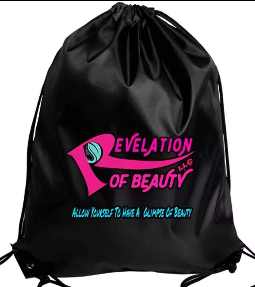 Revelation Of Beauty Drawstring Bag Color- Black