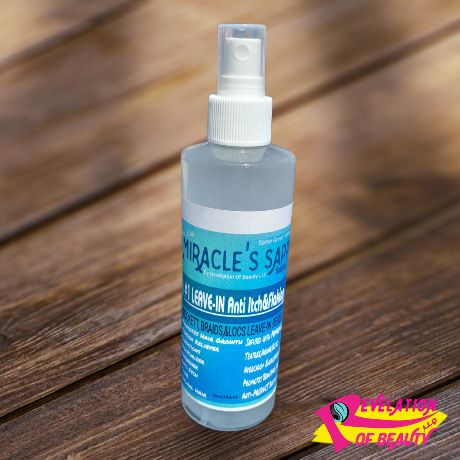 MIRACLE’S SAPP Collection #1 Leave-In Anti Itch &amp; Flaking. For Use On Crockett,Braids&amp; Locs Leave-in Regemin 8oz